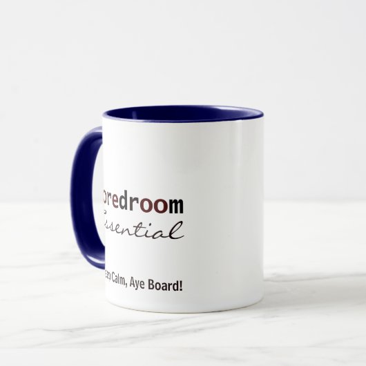 Mug Funny Boardroom Office Mug, Customizable Text (Devant gauche)