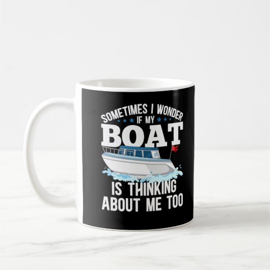 Mug Funny Boating Capitaine Humour à voile (Gauche)