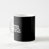 Mug Funny Bodybuilding Dit Poids Quote (Devant gauche)