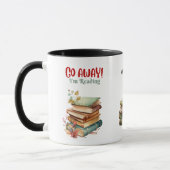 Mug Funny Book Lover Bibliophile Personnalisé Illustré (Gauche)