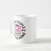 Mug Funny Book Lover Coffee Addict Reading Nerd (Devant gauche)