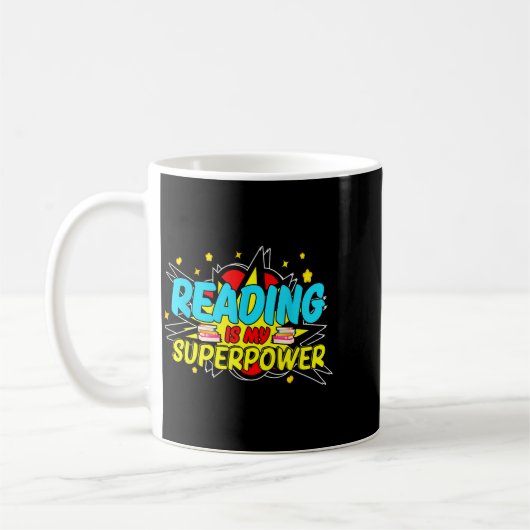 Mug Funny Bookish Nerd Book Addict Design Women's Blac (Gauche)