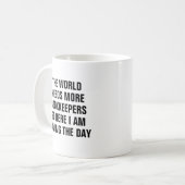Mug Funny Bookkeeper Saving The Day Booking (Devant gauche)