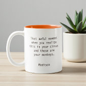 Mug Funny Boss Manager Bureau des notes personnalisées