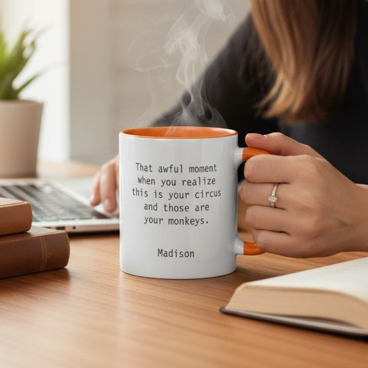 Mug Funny Boss Manager Bureau des notes personnalisées