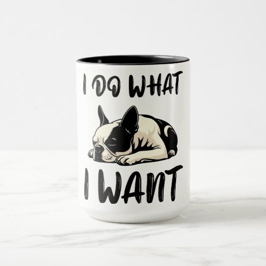 Mug Funny Boston Terrier Dog (Centre)