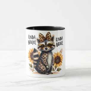 Mug Funny Boujee / Raccoon
