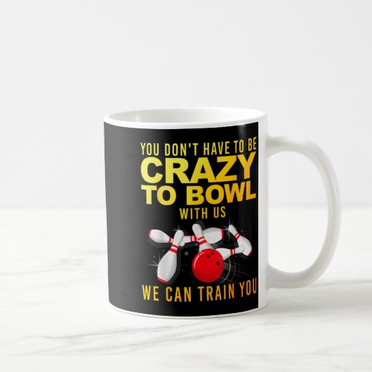 Mug Funny Bowling Design For Men Women Kids Bowler Bow (Droite)