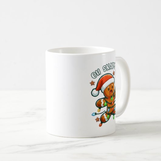 Mug Funny Bowling Gingerbread Cookie Lights Oh Snap Gi (Devant droit)