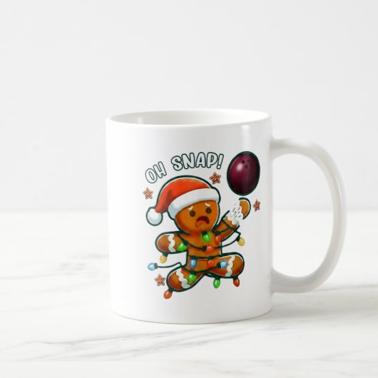 Mug Funny Bowling Gingerbread Cookie Lights Oh Snap Gi (Droite)