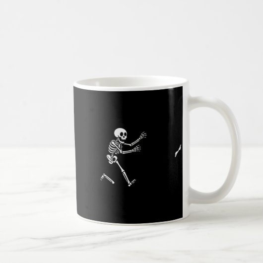 Mug Funny Boxer Running Skeleton Halloween (Droite)