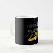 Mug Funny Boy surf dans l'espace à la lune (Devant gauche)
