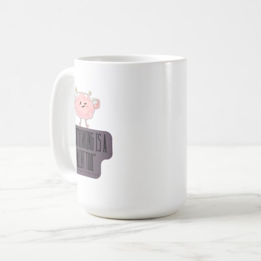 Mug  Funny Brain Power Apparel for Overthinkers  (Devant gauche)