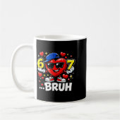 Mug Funny Bruh 67 Six Seven Meme Valentine Heart Dabbi (Gauche)