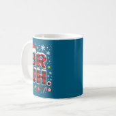 Mug Funny Bruh Christmas Plaid  (Devant gauche)
