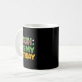Mug Funny Bruh It's My Birthday Video Gamer Pixel Boy  (Devant gauche)