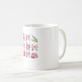 Mug Funny Bunny Coquette Bow Rabbit Teacher Easter Ret (Devant droit)