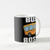 Mug Funny Bus Boss School Bus Driver (Devant droit)
