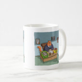 Mug Funny Business Kitty avec boîte à litière d'entrée (Devant droit)
