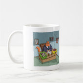 Mug Funny Business Kitty avec boîte à litière d'entrée (Gauche)