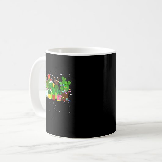 Mug Funny Cactus Christmas Tree  (Devant gauche)