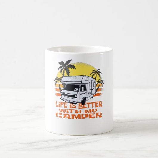 Mug Funny Camper Motorhome - Camping Caravan (Centre)