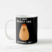 Mug Funny Capybara Art For Men Women Kids Rodent Capyb (Gauche)