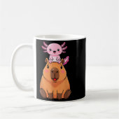 Mug Funny Capybara Axolotl Kawaii Kids Boys Girls Anim (Gauche)