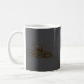 Mug Funny Capybara Riding An Alligator Men Women Capyb (Gauche)
