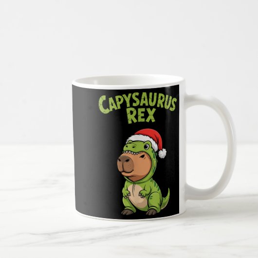 Mug Funny Capybara T-rex Costume Christmas Kids Boys (Droite)