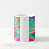 Mug Funny Capybara Tropical Beach Personnalisé (Centre)