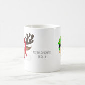 Mug Funny Caractère de Noël Visage Personnalisé Photo (Centre)