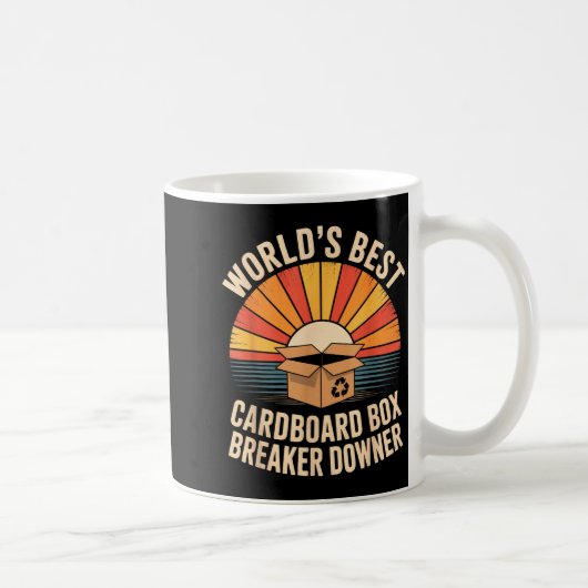 Mug Funny Cardboard Box Breaker Downer Sarcastic Recyc (Droite)