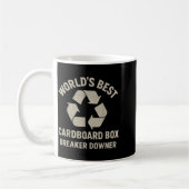 Mug Funny Cardboard Box Breaker Downer Sarcastic Retro (Gauche)
