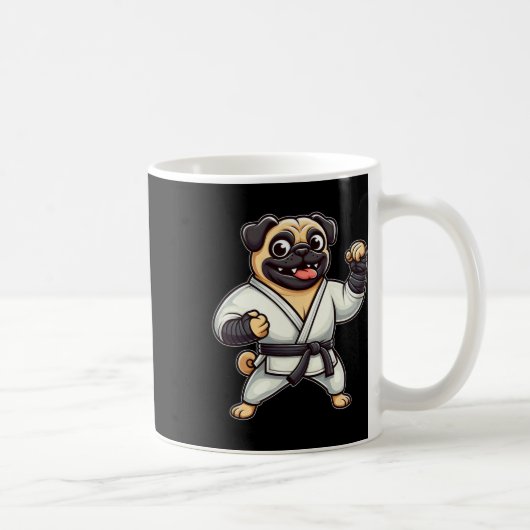 Mug Funny Carlin Doing Karate Martial Arts (Droite)