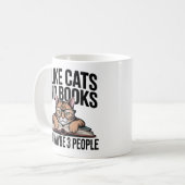 Mug Funny Cat Antisocial Kitty Introvert Book Lover (Devant gauche)