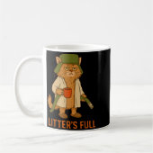 Mug Funny Cat Christmas, Litter’s Full Cat  (Gauche)