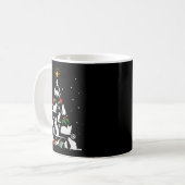 Mug Funny Cat Christmas Tree For Men Women Kids  (Devant gauche)