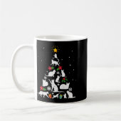Mug Funny Cat Christmas Tree For Men Women Kids  (Gauche)