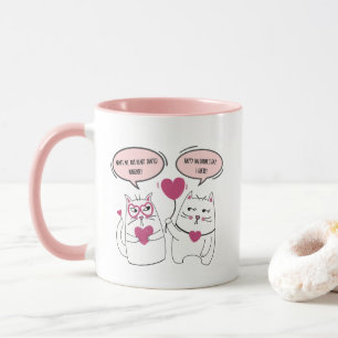 Mug Funny Cat Couple Sarcastique Valentines Jour