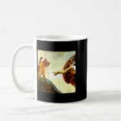 Mug Funny Cat God Creation Of Adam Meme Jesus Christia (Gauche)