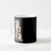 Mug Funny Cat Gun Safety Talk To Your Cat About Gun Sa (Devant gauche)