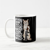 Mug Funny Cat Gun Safety Talk To Your Cat About Gun Sa (Gauche)