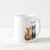 Mug Funny Cat Herder Amoureux des chats de devis (Devant droit)