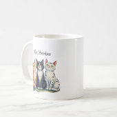 Mug Funny Cat Herder Amoureux des chats de devis (Devant gauche)