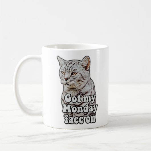 Mug Funny cat meme for kitty lovers and cat lovers (Gauche)