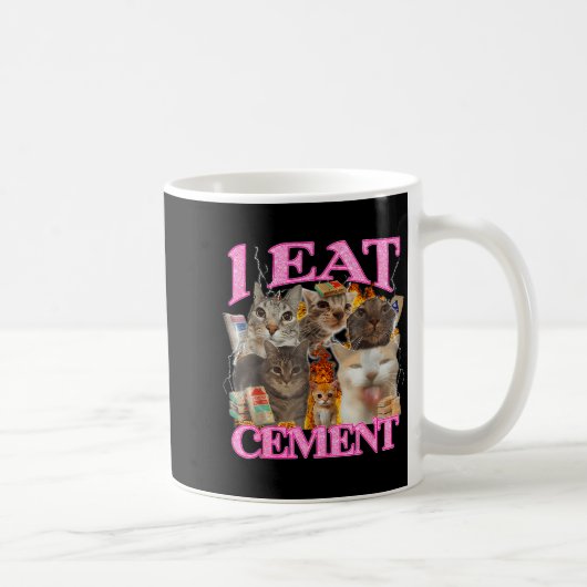 Mug Funny Cat Meme I Eat Cement Japanese Quote Animal (Droite)