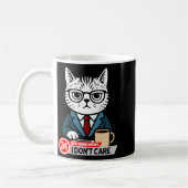 Mug Funny Cat Meme Sarcastic Humor I Dont Care Cat  (Gauche)