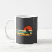 Mug Funny Cat On Skateboard Retro Skateboarder  (Gauche)