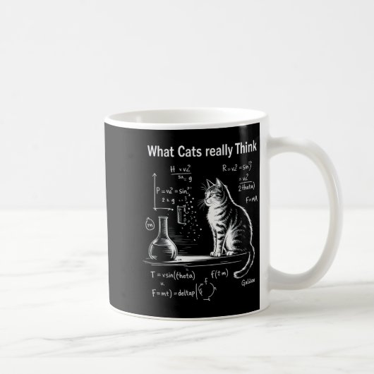 Mug Funny Cat Physics Humor Design What Cats Really Th (Droite)